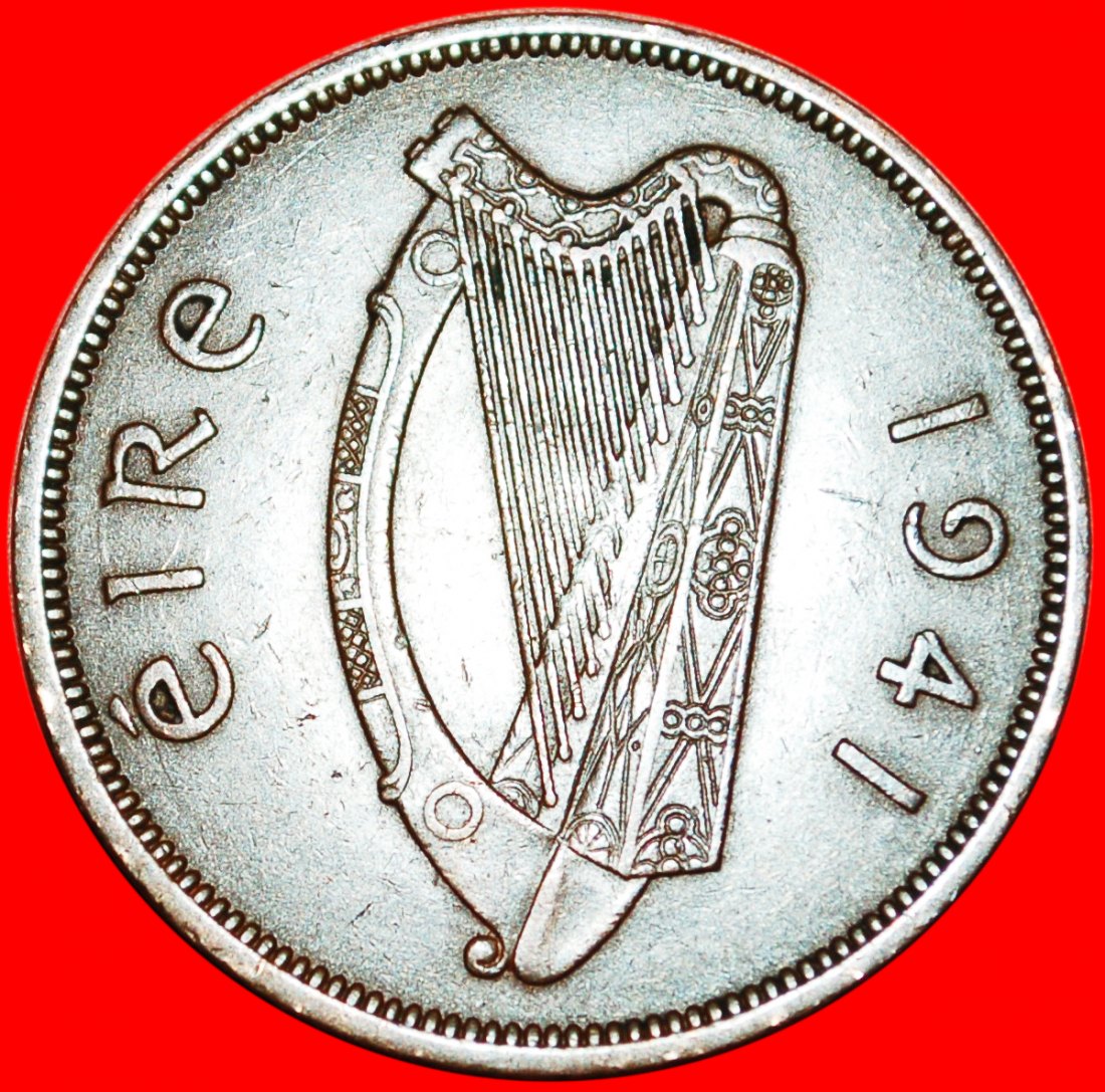  * GROSSBRITANNIEN (1940-1968): IRLAND ★ 1 PENNY 1941 HENNE UND KÜKEN KRIEGSZEIT! OHNE VORBEHALT!   