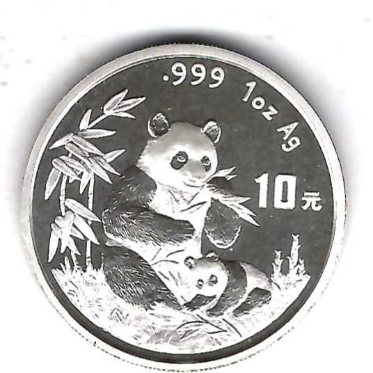  China 10 Yuan Panda 1996 PP 31,1 Gramm  Münzenankauf Koblenz Frank Maurer AB 336   