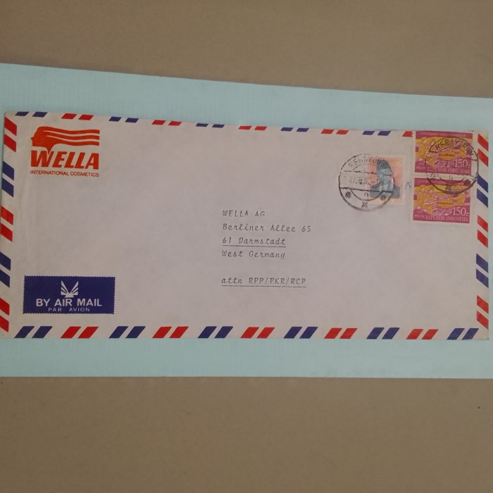  Indonesia  to West Germany  Air Mail   
