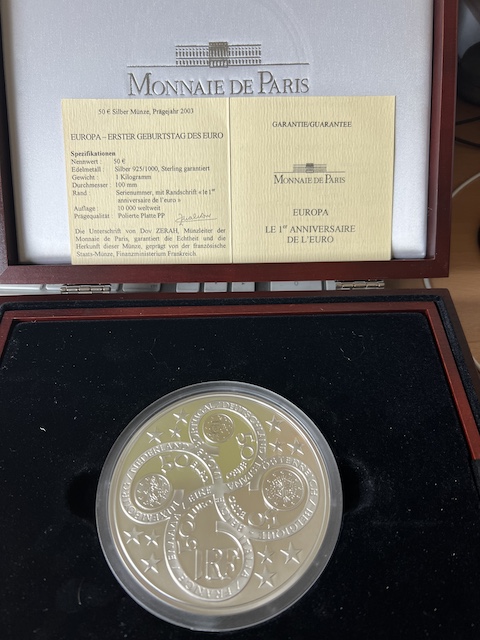  1 Kg 925/1000 Silbermünze (1000g)   
