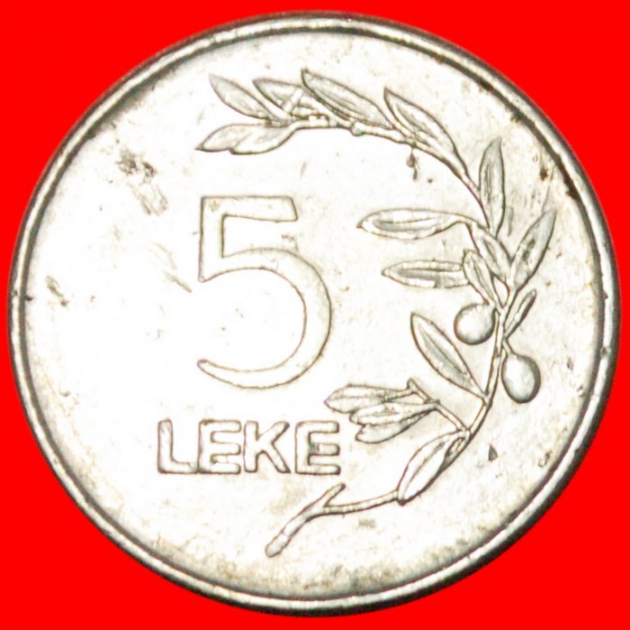 * OLIVE (1995-2020): ALBANIA ★ 5 LEKS 1995! ★LOW START ★ NO RESERVE!