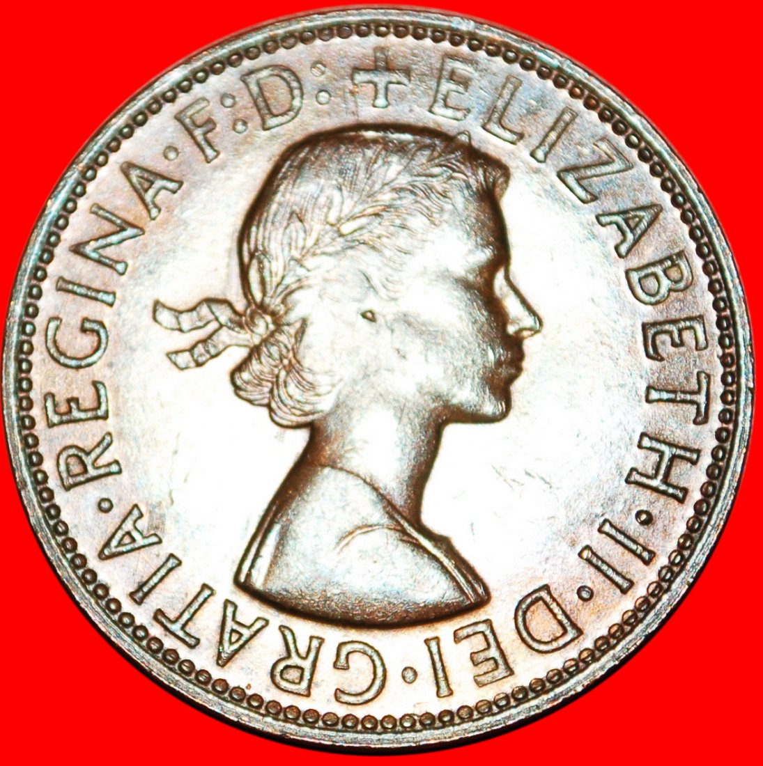  * PERTH: AUSTRALIEN ★ 1 PENNY 1962! KÄNGURU LINKS! ELISABETH II. (1953-2022) ★OHNE VORBEHALT!   