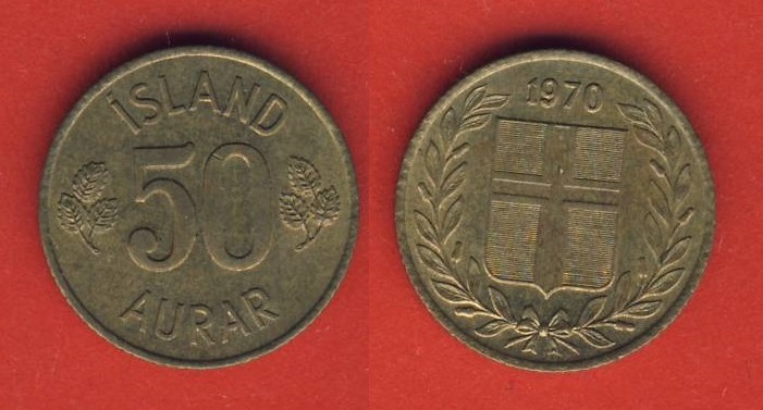  Island 50 Aurar 1970   