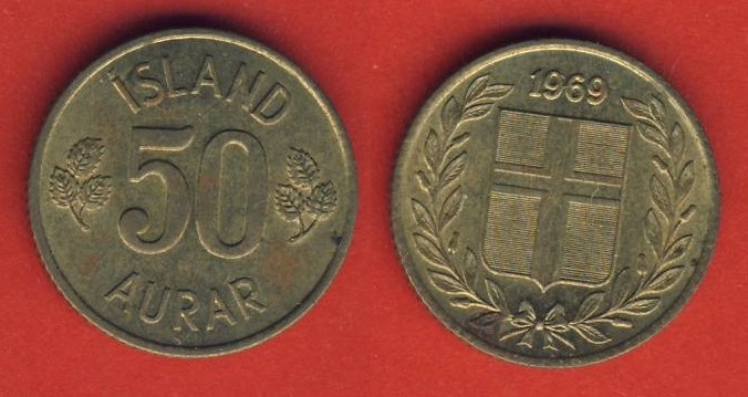  Island 50 Aurar 1969   