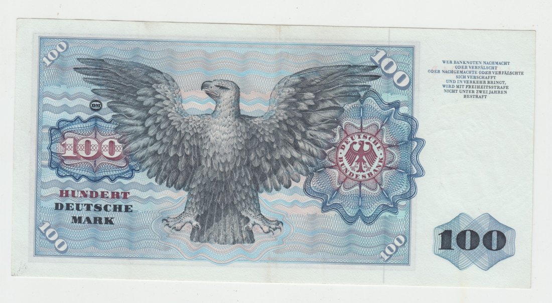  Ro. 273 a, 100 Deutsche Mark vom 02.01.1970, NA9853404D, fast kassenfrisch I-   