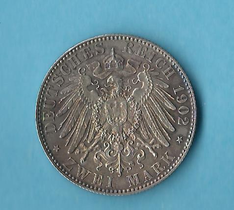  2 Mark Sachsen 1902 Top Exemplar   Gold und Münzenankauf Koblenz Maurer AB425   