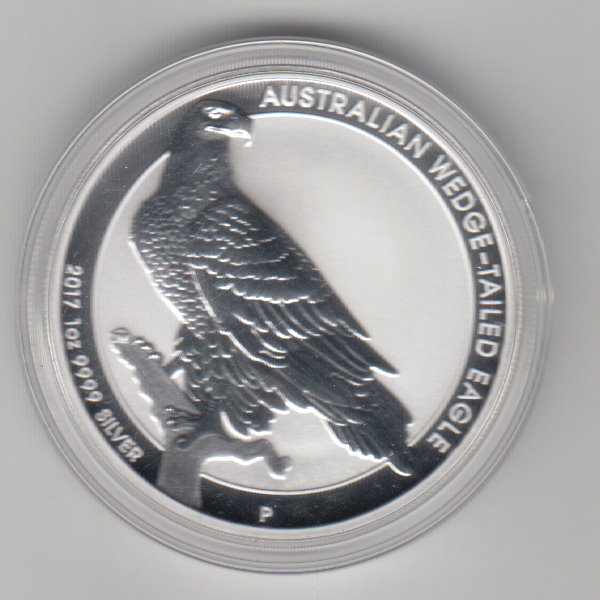  Australien, 1 Dollar 2017, Wedge Tailed Eagle, 1 unze oz Silber   