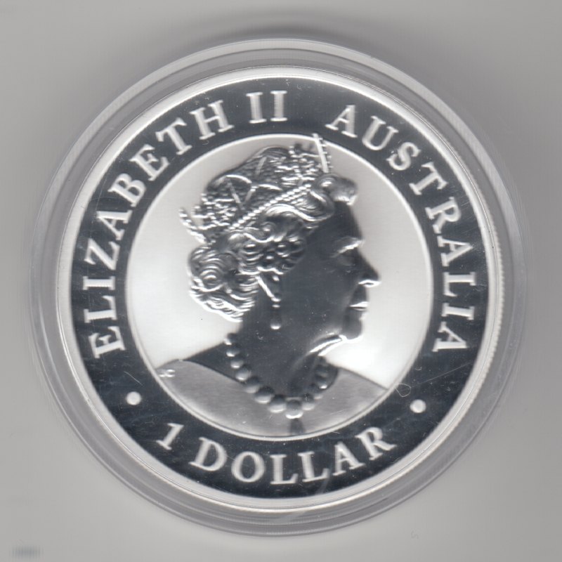  Australien, 1 Dollar 2021, Wedge Tailed Eagle, 1 unze oz Silber   