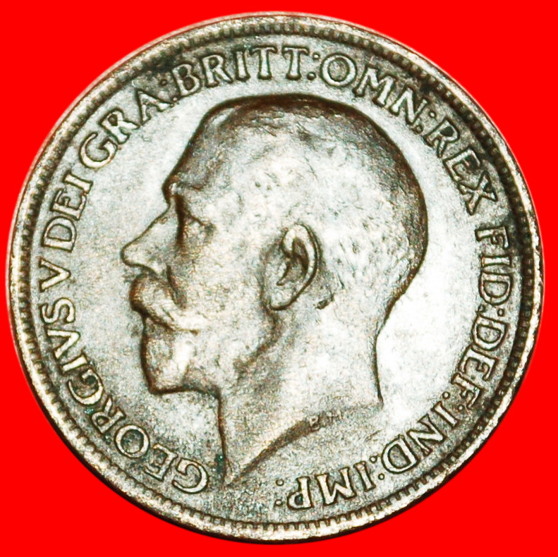  * MISTRESS OF SEAS: GREAT BRITAIN ★ FARTHING 1920! GEORGE V (1911-1936) ★LOW START ★ NO RESERVE!   