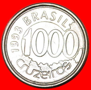  * FISCH (1992-1993): BRASILIEN ★ 1000 CRUZEIRO 1993 INFLATION! ★OHNE VORBEHALT!   