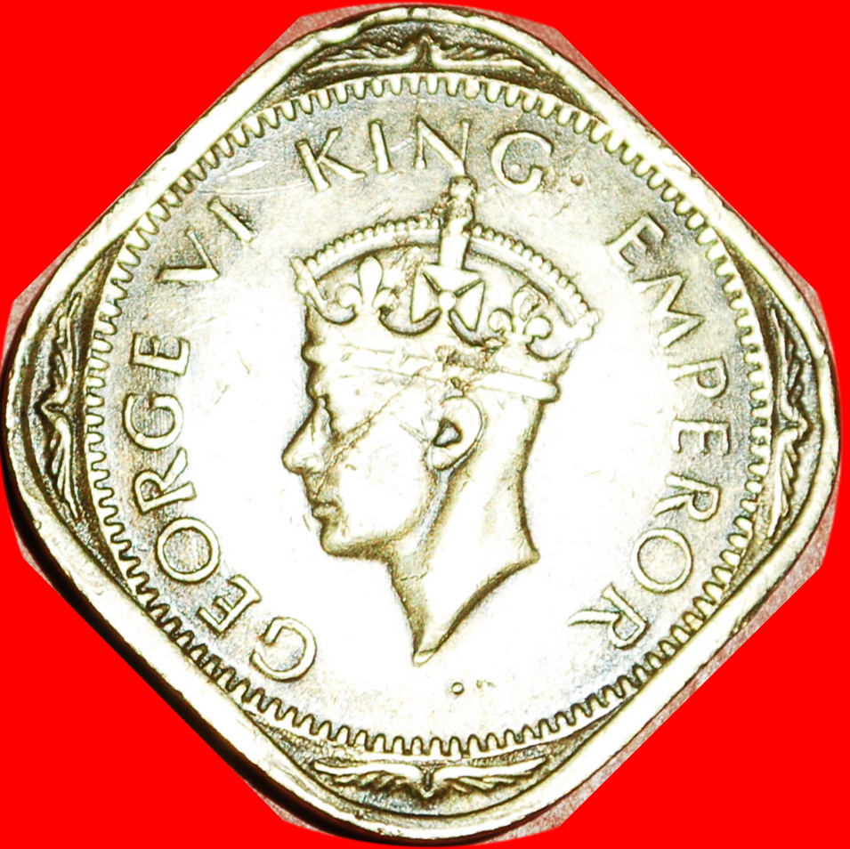  * WAR PERIOD (1939-1945): INDIA ★ 2 ANNA 1943! GEORGE VI (1937-1952) ★LOW START★ NO RESERVE!!!   