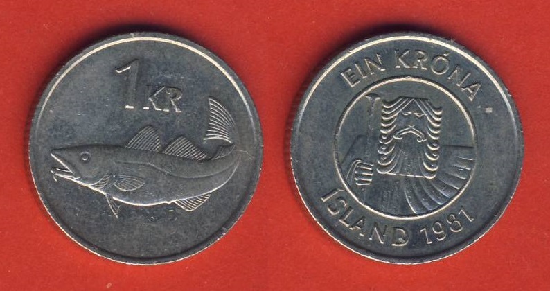  Island 1 Krone 1981   
