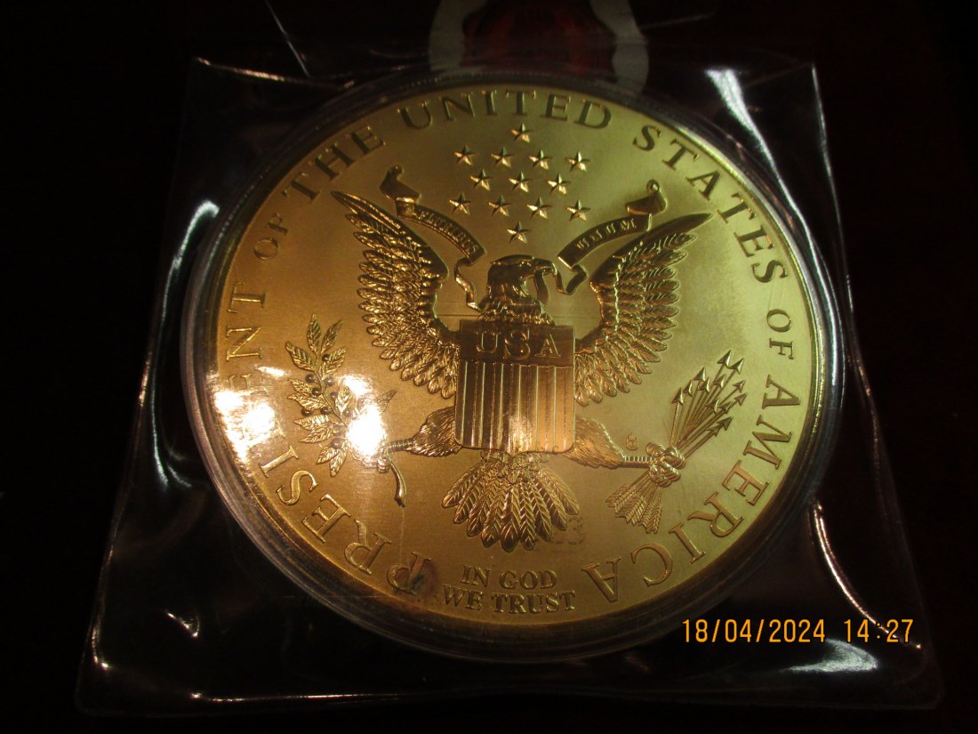  Medaille Motiv Johan F. Kennedy siehe Foto / 3   