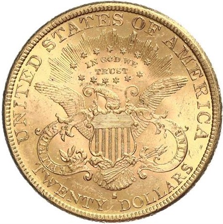  USA 20 Dollars 1888 S | NGC MS60 | Liberty Head   
