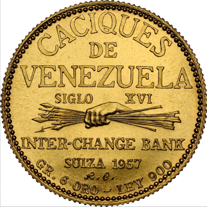  Venezuela 20 Bolivares 1957 | NGC MS64 einziger TOP POP | Chacao   