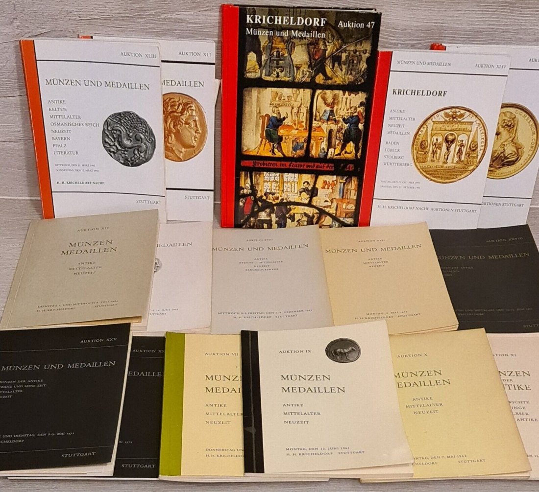  Kricheldorf (Freiburg) Kataloge Auswahl aus 7 bis 30 aus den Jahren 1959-1976   