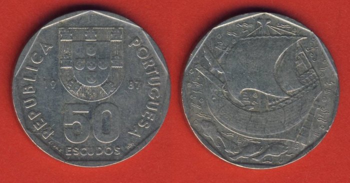 Portugal 50  Escudos 1987   