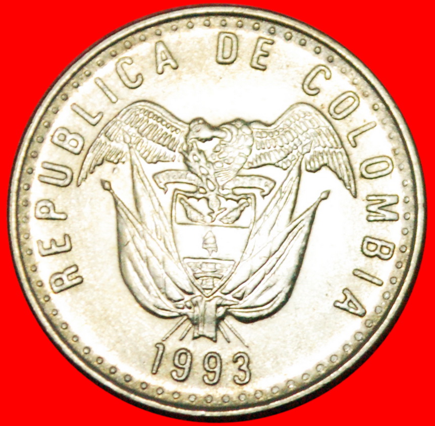  * SHIPS (1989-2009): COLOMBIA ★ 50 PESOS 1993 DIES 1+A! LOW START ★ NO RESERVE!   