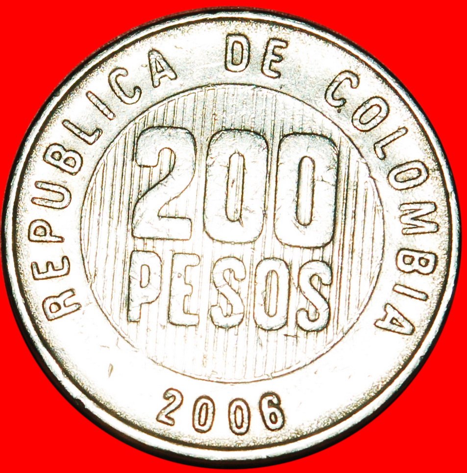  * QUIMBAYA (1994-2012): KOLUMBIEN ★ 200 PESOS 2006 STEMPEL 3+A! OHNE VORBEHALT!   