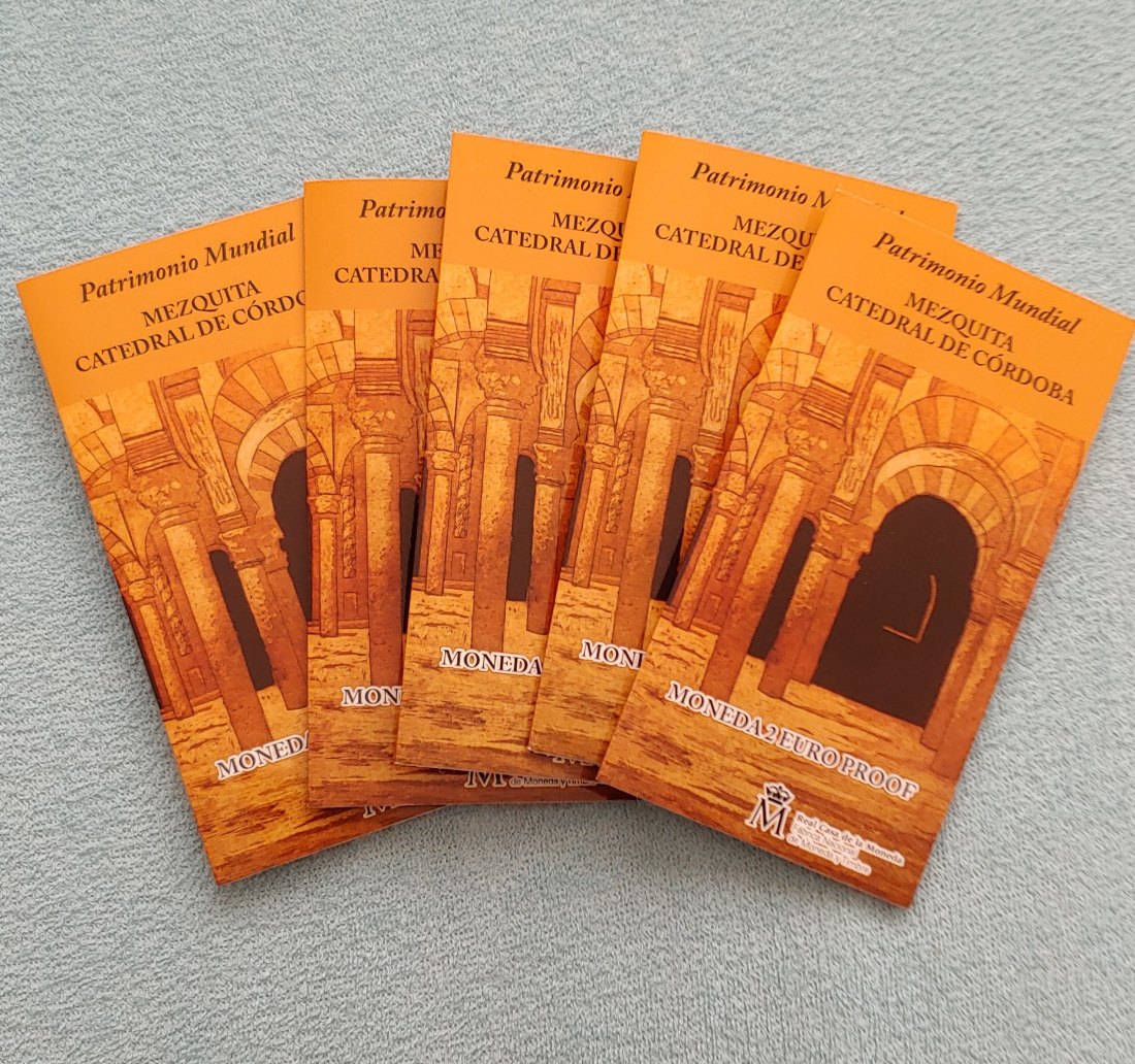  5 x Spanien 2 Euro 2010 UNESCO Cordoba PP Coincard Espana Espagne Proof BE im Blister   