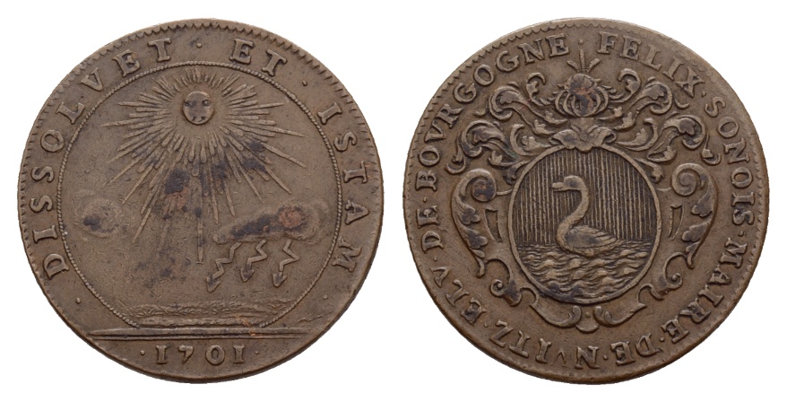  Medaille 1701; Bronze; 8,45 g; Ø 30,6 mm   