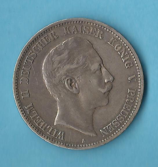  Kaiserreich 5 Mark Preussen 1908 ss Münzenankauf Koblenz Frank Maurer AB 497   