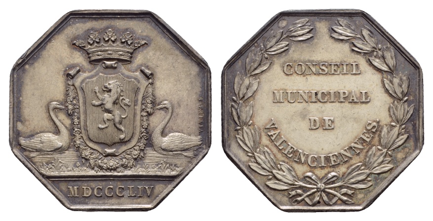  Medaille 1854; Ag; 18 g; Ø 30 mm   