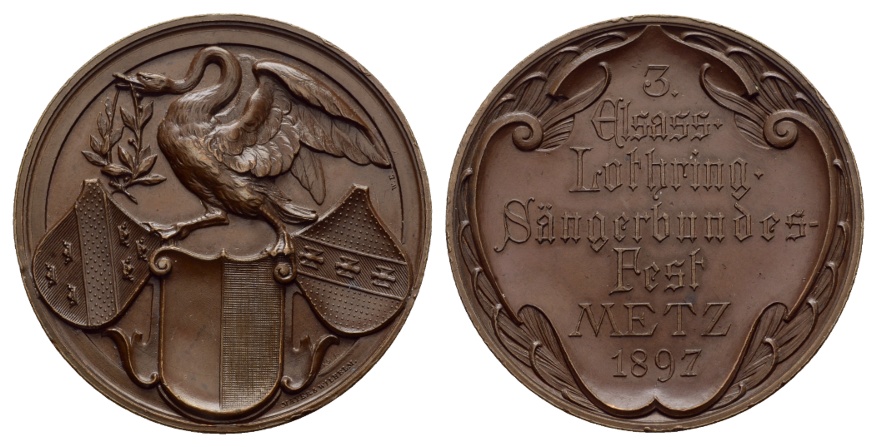  Medaille 1897; Bronze; 61 g; Ø 54 mm   