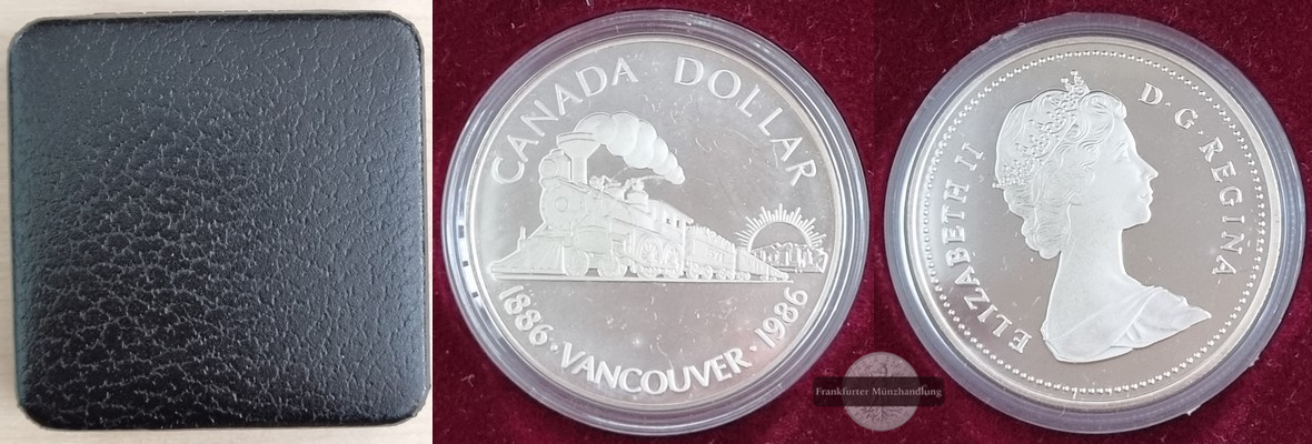  Kanada  1 Dollar  1986    Vancouver    FM-Frankfurt  Feinsilber: 11,66g   