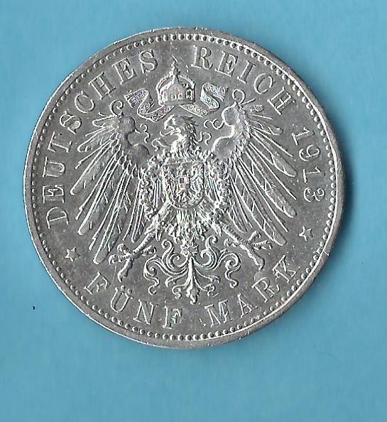  Kaiserreich 5 Mark Preussen 1913 ss Münzenankauf Koblenz Frank Maurer AB 513   