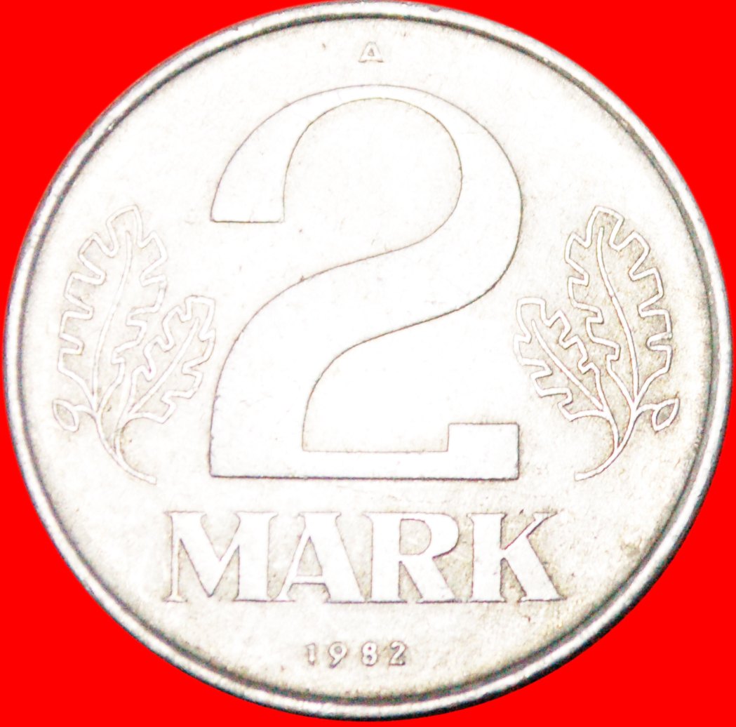  * HAMMER UND ZIRKEL (1972-1990): DEUTSCHLAND ★ 2 MARK 1982A BERLIN! OHNE VORBEHALT!   