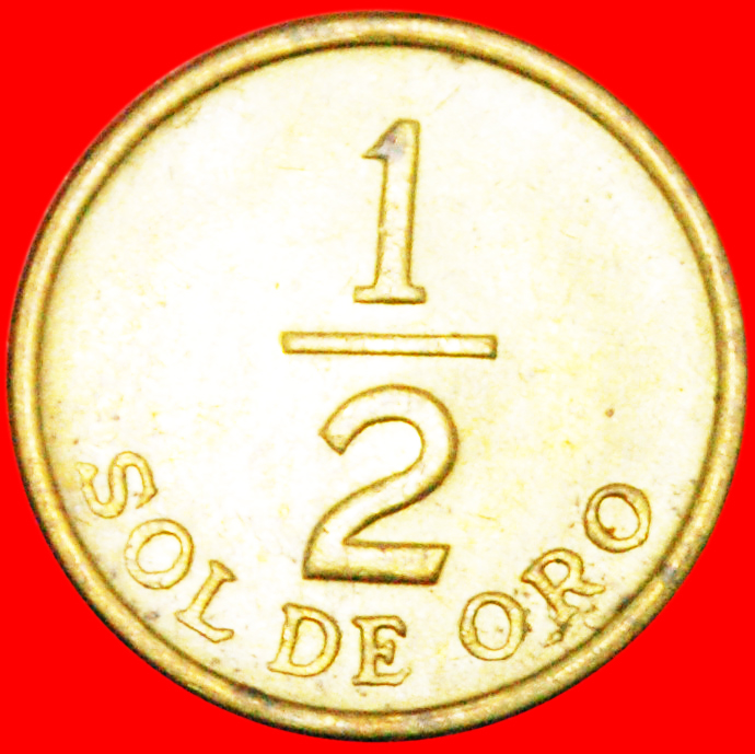  * CORNUCOPIA: PERU ★ 1/2 SOL DE ORO 1976! ★LOW START★ NO RESERVE!   