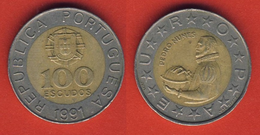  Portugal 100  Escudos 1991   