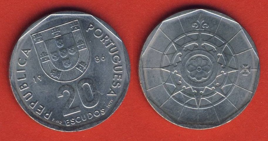  Portugal 20  Escudos 1986   