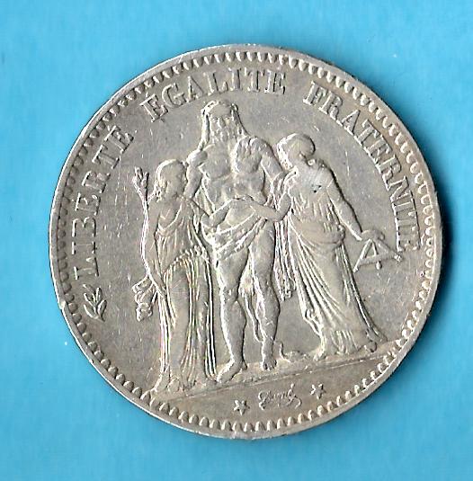  Frankreich 5 F. 1875 K echt lecker Münzenankauf Koblenz Frank Maurer AB 521   