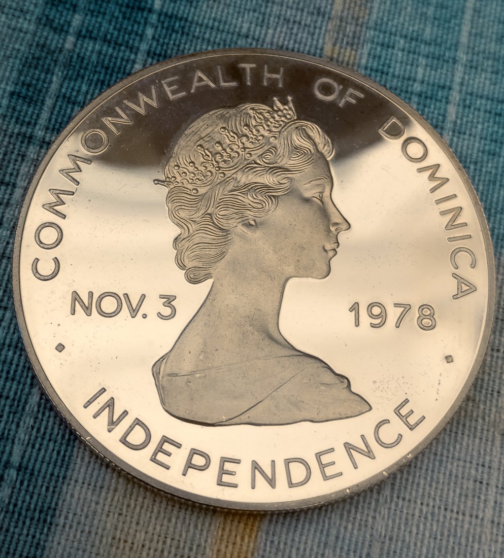  DOMINICA. 20 DOLLARS 1979.PROOF. SILVER   