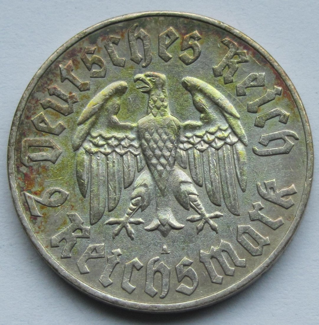  Deutsches Reich: 2 Mark Luther (Jaeger 352), 1933 A   
