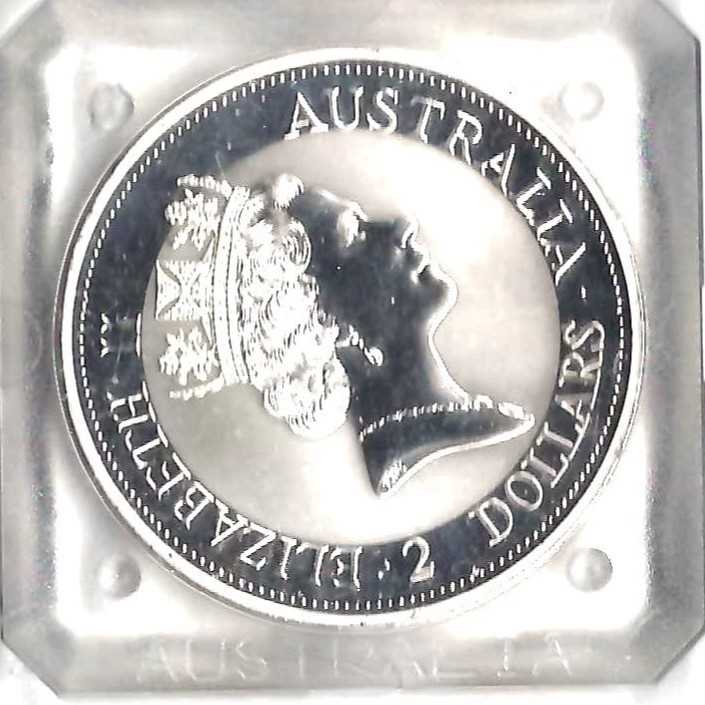  Australien 2 Dollar 2 Oz Kookaburra 1992 AG PP Golden Gate Münzenankauf Koblenz Frank Maurer AB 388   