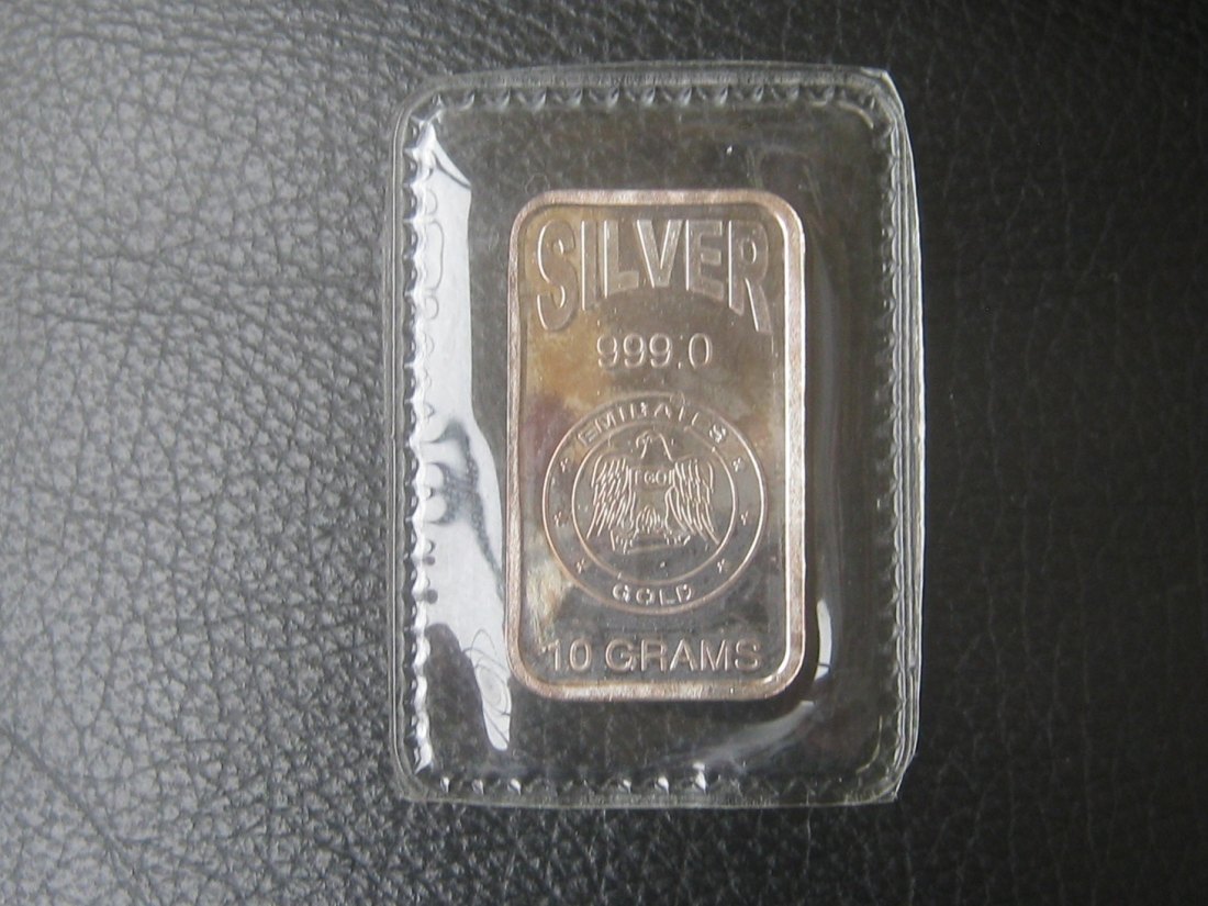  Silber 10 Gramm 999er;Emirates Gold o.J.; originalverpackt   