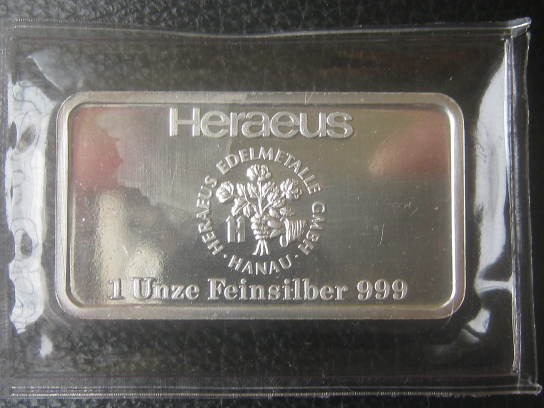  1 Unze Silber Brandenburger Tor; Heraeus; originalverpackt   