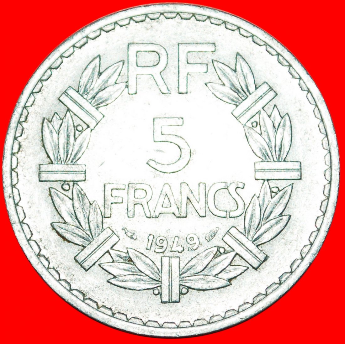  * GESCHLOSSEN 9: FRANKREICH ★ 5 FRANC 1949! ★OHNE VORBEHALT!   