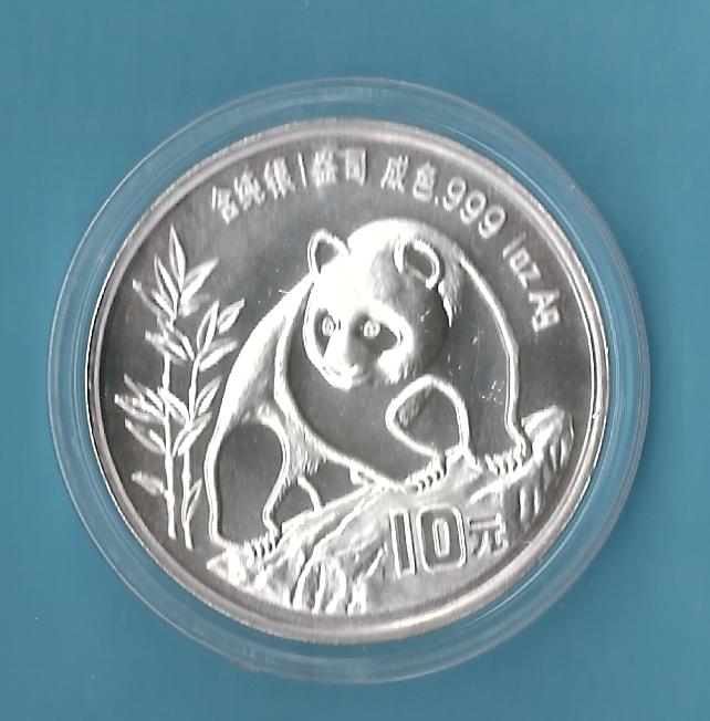  China 1 Oz Panda 1990 perfect st Münzenankauf Koblenz Frank Maurer AB 579   