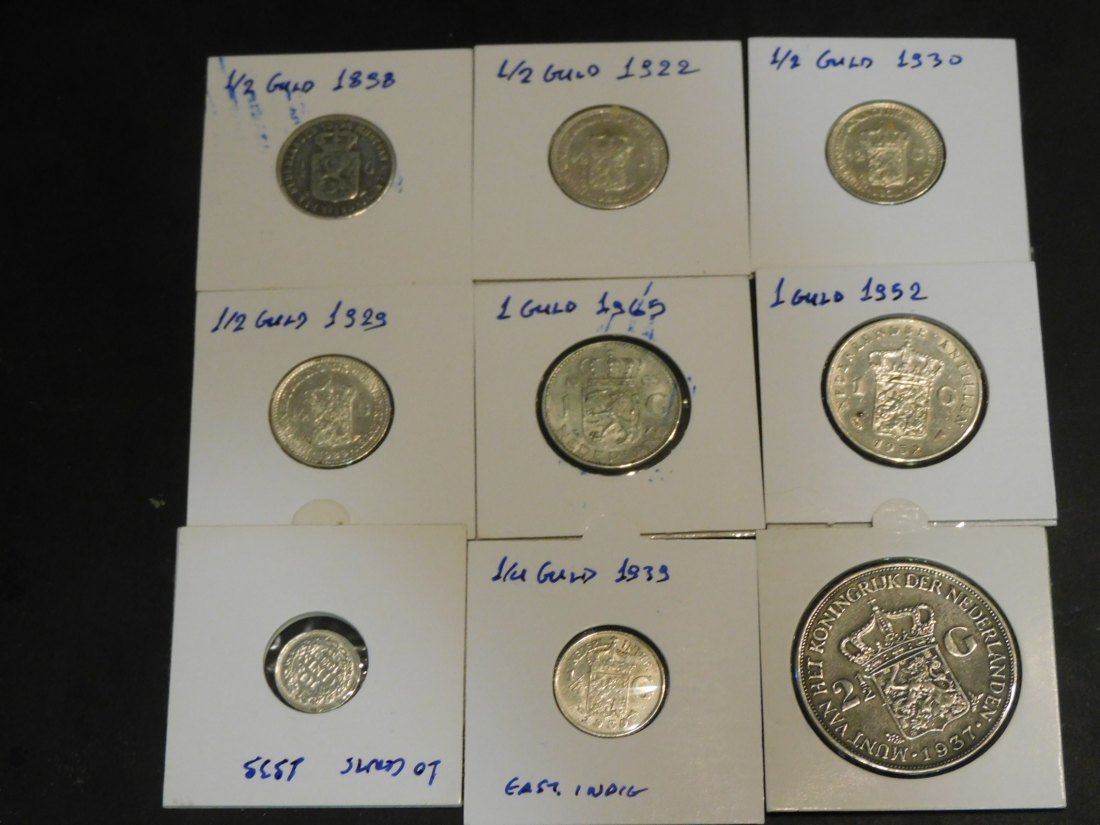  NETHERLAND 9X COINS LOT.GRADE-PLEASE SEE PHOTOS AND READ BELOW.   