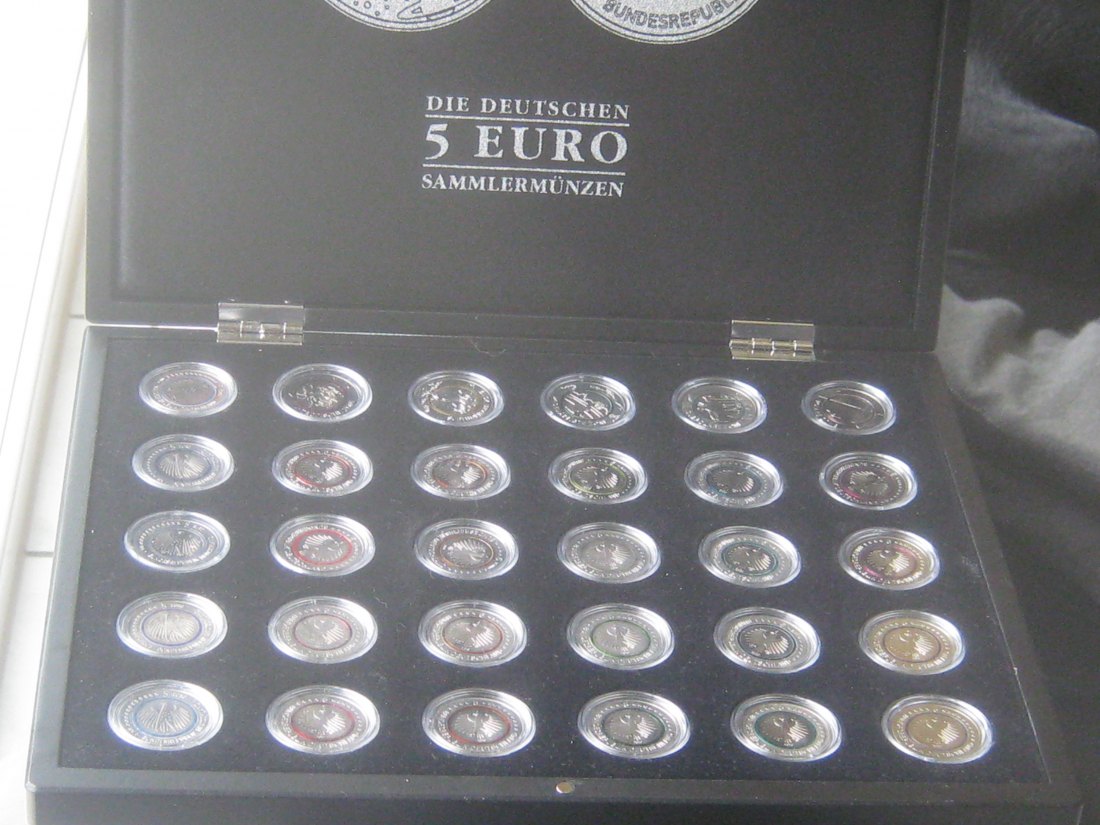  5 Euro Sammlermünzen; Blauer Planet & Klimazonen; komplettes Set; 30 Münzen   
