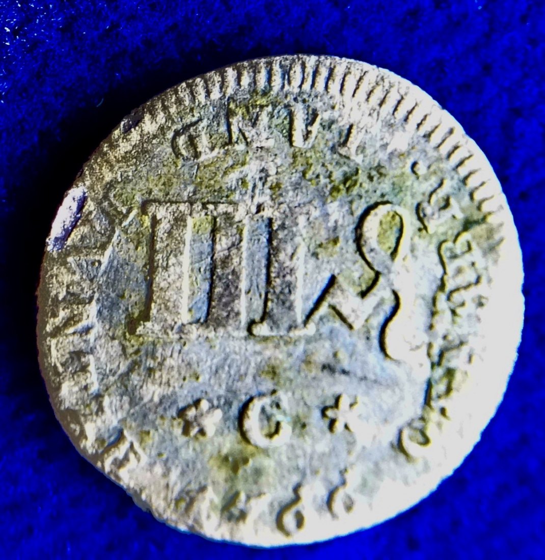  Osnabrück (Bistum) 3 Pfennig 1766 Silbermünze   