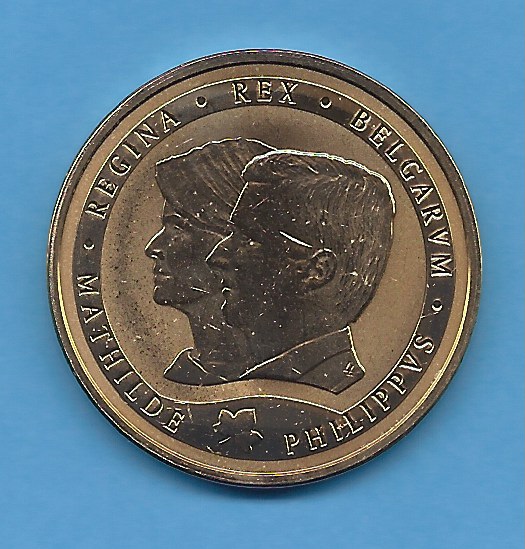  Belgien Sondermedaille König Philippe 2014 Stempelglanz!   