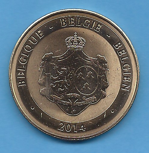  Belgien Sondermedaille König Philippe 2014 Stempelglanz!   
