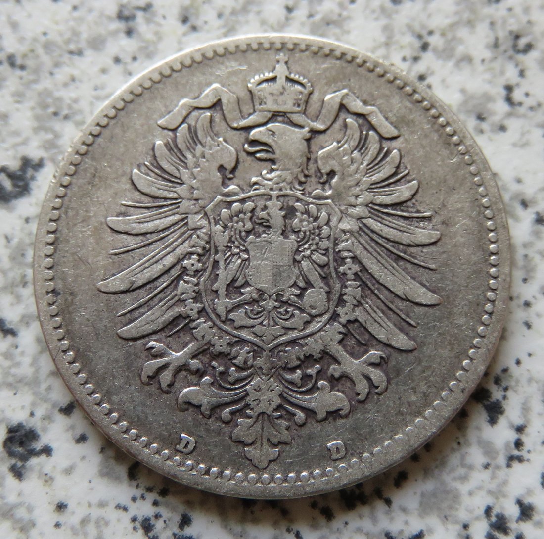  Kaiserreich 1 Mark 1874 D   