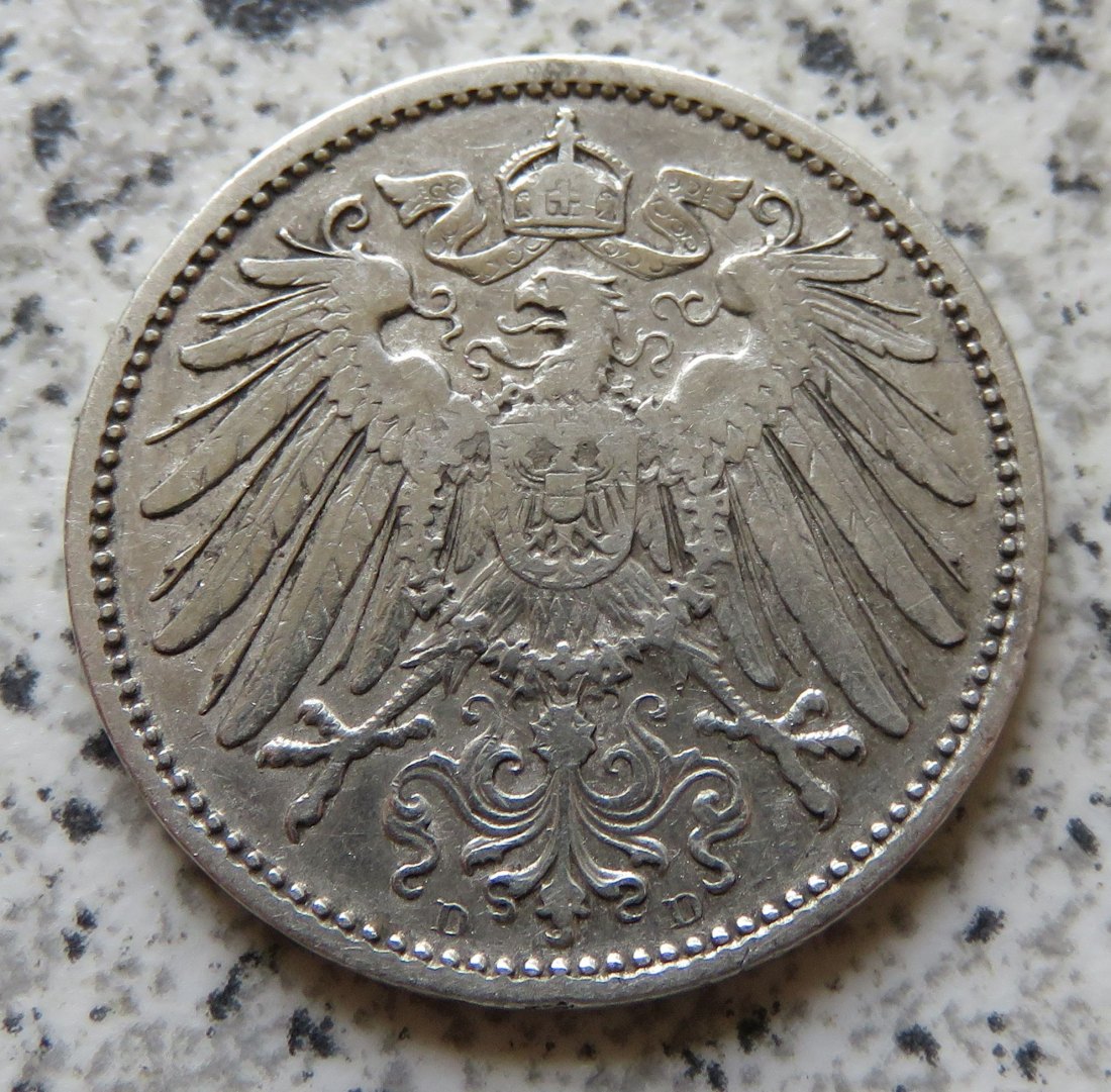  Kaiserreich 1 Mark 1900 D   