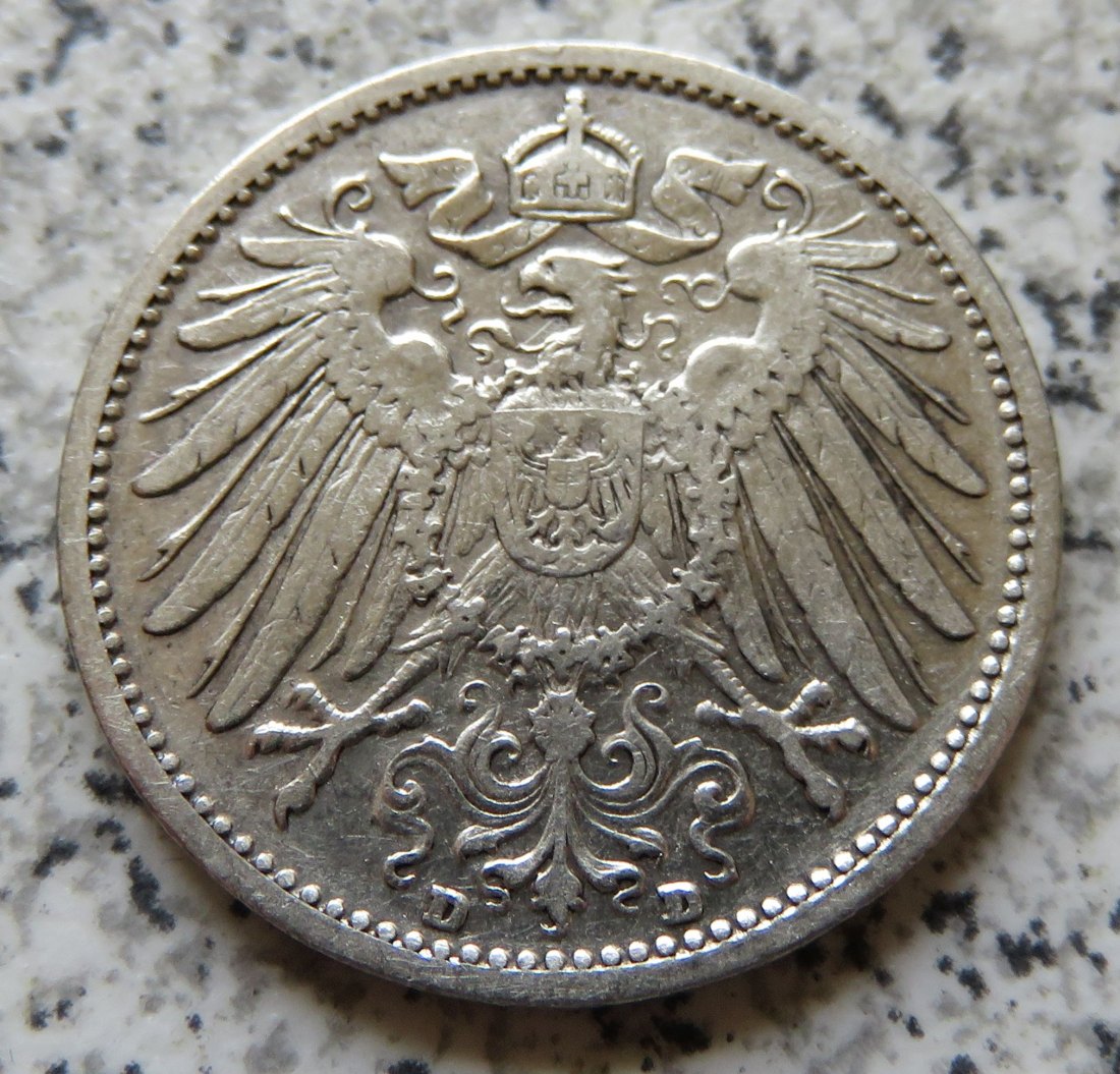  Kaiserreich 1 Mark 1904 D   